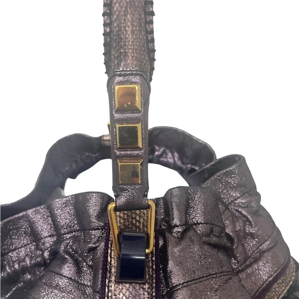 Louis Vuitton RARE Purple Monogram Lurex Blue Bird Bag Limited Edition